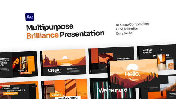 Brilliance Multipurpose Video Display After Effect Template