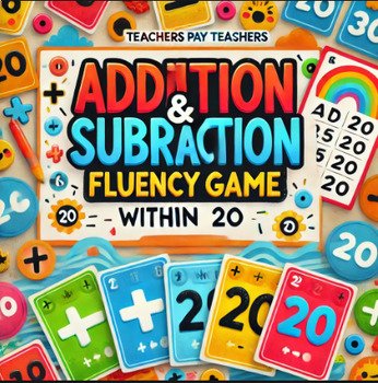 addition and subtraction within 20 fluency mental math game