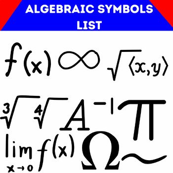 Comprehensiv Math Symbols Doodle Notes for Grades 8-12